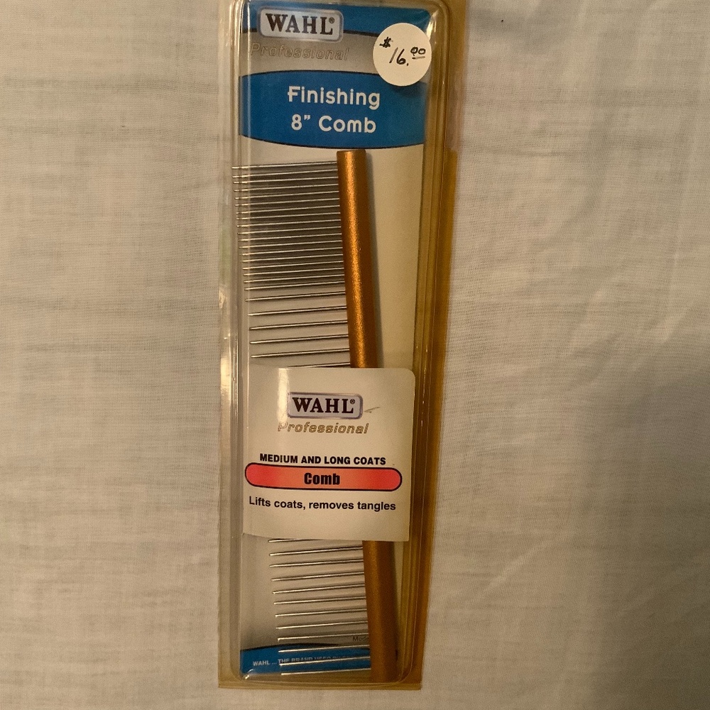 Wahl 8” Grooming Finishing Comb For Medium & Long Coated Pets